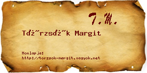Törzsök Margit névjegykártya